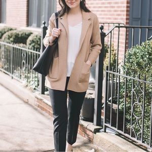 J Crew Camel Sweater Blazer S